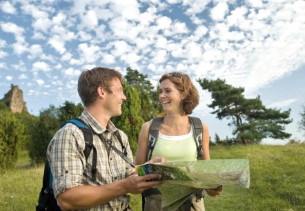 Wandern in der Eifel: Spaß auf einer Wanderung auf dem Fernwanderweg Eifel., © Eidfel Tourismus GmbH - D. Ketz