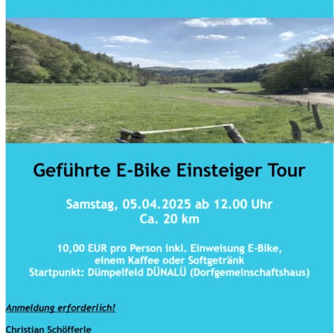 Geführte E-Bike Einsteiger Tour, © Christian Schöfferle /  E-Biken mit Leidenschaft