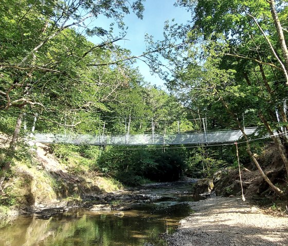 Neue Hängeseilbrücke zu Alten Pleiner Mühle, © Tourist-Information Wittlich Stadt & Land