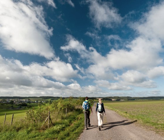 Aussicht genießen bei der Wanderung auf dem Maare-Pfad, © Eifel Tourismus GmbH - D. Ketz