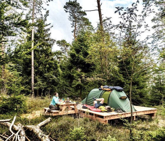 Trekkingplatz Eifel mitten in der Natur bei Dahlem, © Naturpark Nordeifel, N. Noell