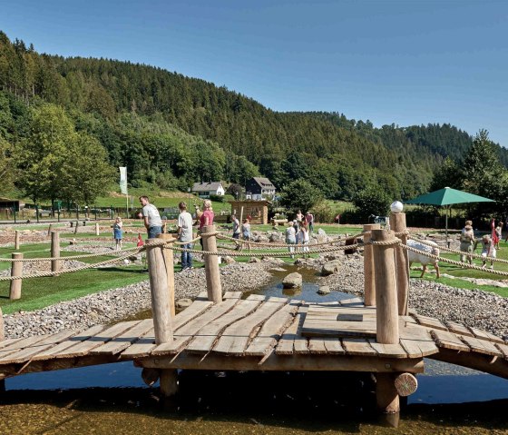 Auch das Wasser ist im Spiel, © Landhotel Kallbach