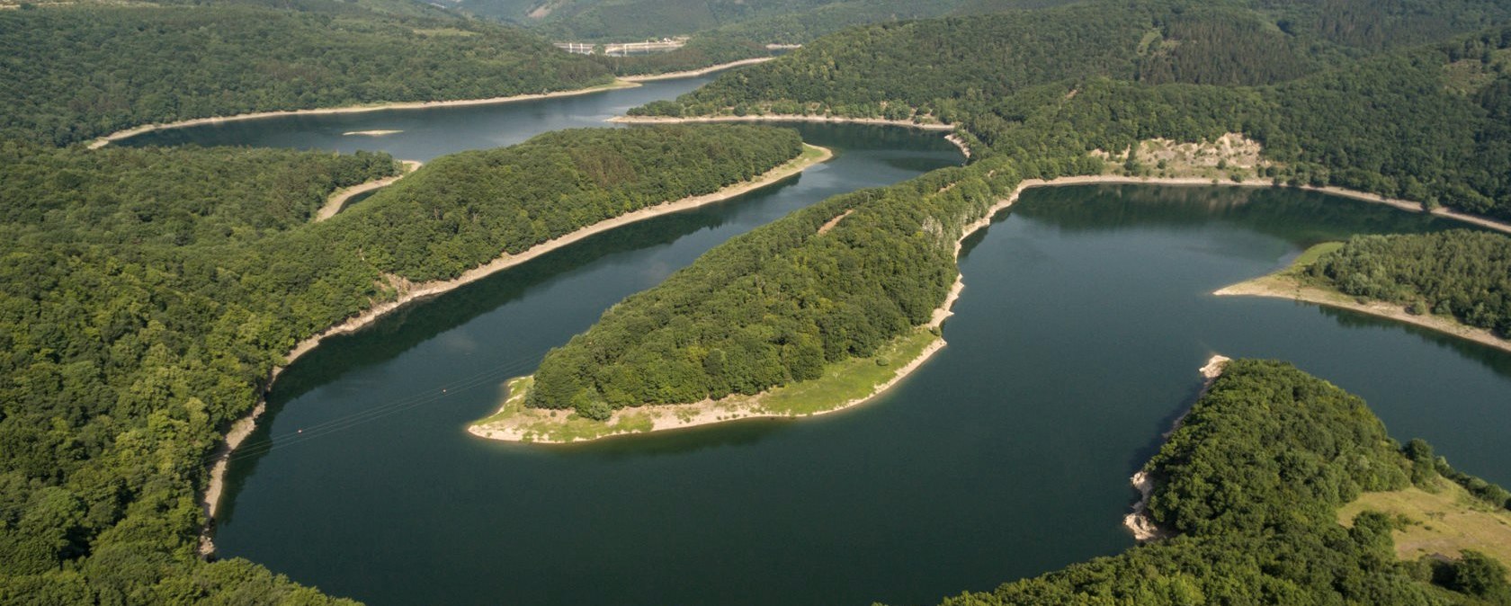 Blick auf den Urftsee im Nationalpark Eifel, © Eifel Tourismus GmbH, D. Ketz