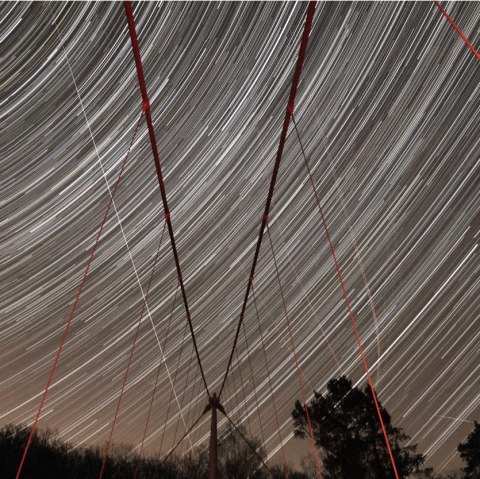 Startrails Victor Neels Brücke, © Harald Bardenhagen