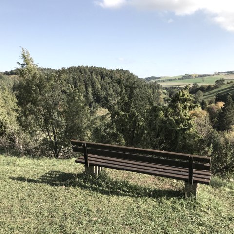 Ruhebank mit Aussicht über die Schönecker Schweiz, © Eifel Tourismus GmbH