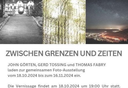 ATELIER ZWEI Fotoausstellung, © Gerd Tossing, Thomas Fabry