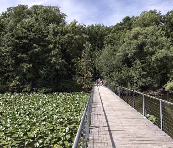 Familie im Brückenkopf-Park, © Tobias Vollmer | Eifel Tourismus GmbH