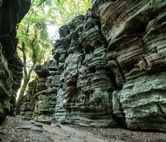 Steile Felsen in der Teufelsschlucht, © Eifel Tourismus GmbH, D. Ketz