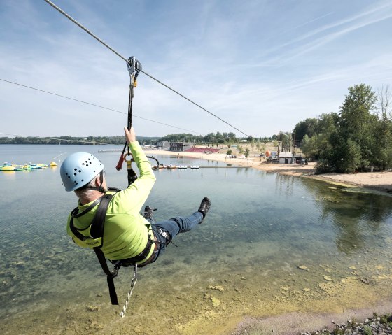 Seepark Zülpich, Flying Fox über dem See, © Seepark Zülpich