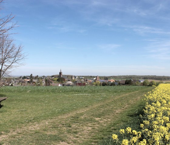 Bördeblick mit Blick ins Dorf Wollersheim, © Rureifel-Tourismus e.V.