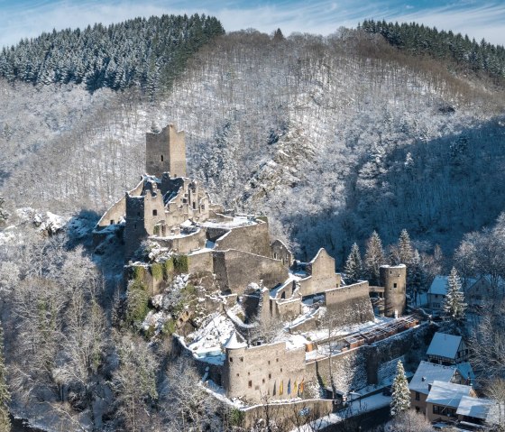 Niederburg Manderscheid im Winter