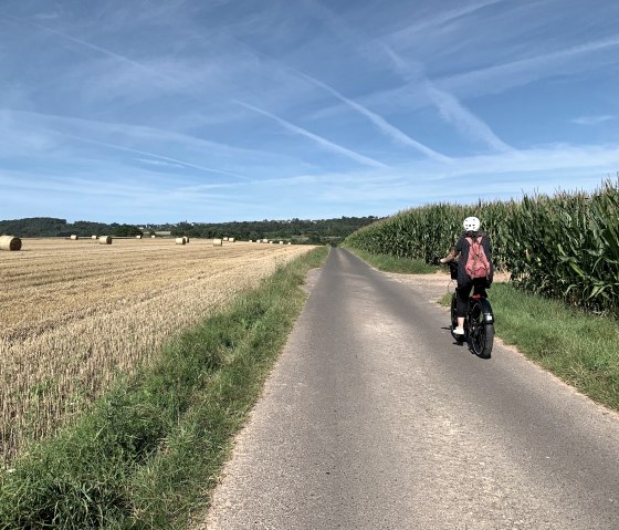 Radfahrer auf dem Eifel-Pilger-Radweg, © Tourist-Information-Wittlich-Stadt-Land