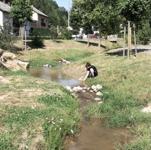 Wasserspielplatz am Stausee, © TI Bitburger Land