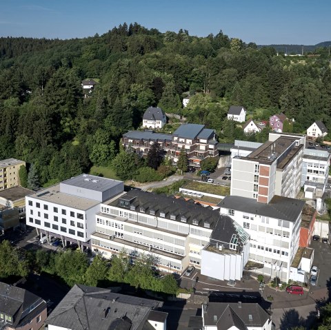 Krankenhaus Luftaufnahme, © Fotostudio Nieder