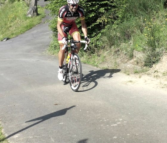 Marcel Wüst Auffahrt vom Stoppomaten Fuchshofen, © Burkart/TI Mayen