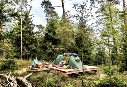 Trekkingplatz Eifel mitten in der Natur bei Dahlem, © Naturpark Nordeifel, N. Noell