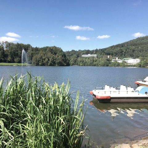 Stausee Biersdorf - Tretboote, © TI Bitburger Land