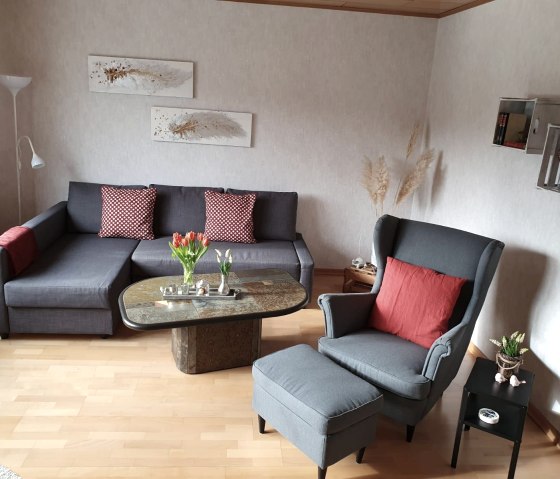 Wohnzimmer mit Schlafcouch