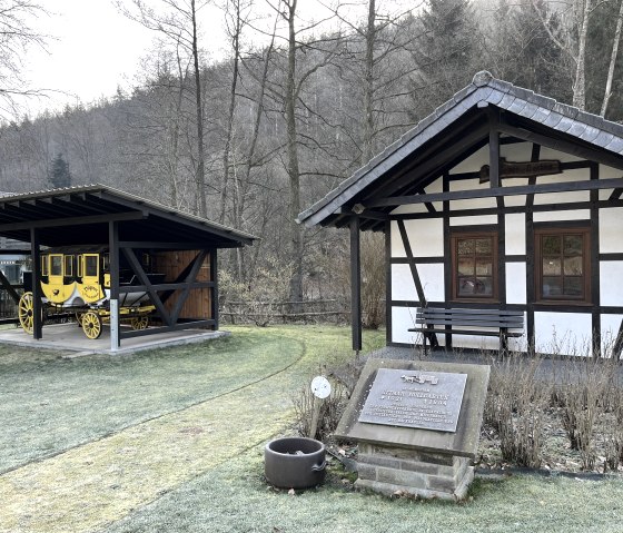 Dörpes Backes en voormalige postkoets, © Rursee-Touristik GmbH