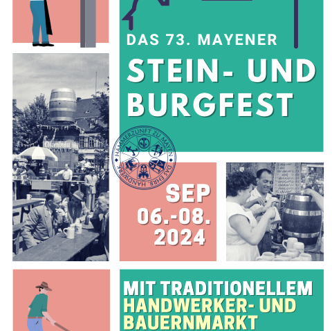 Plakat Stein- und Burgfest, © Stadt Mayen