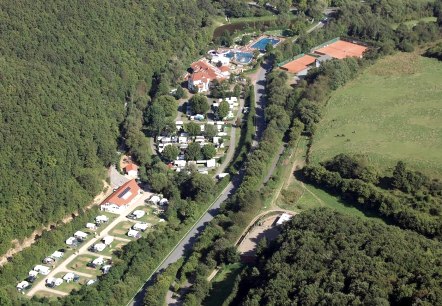 Luftaufnahme Camping In der Enz, © Felsenland Südeifel Tourismus