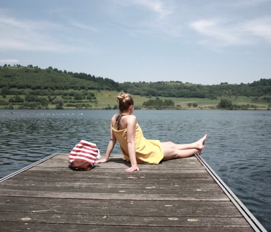 Schwimmen im Schalkenmehrener Maar, © GesundLand Vulkaneifel