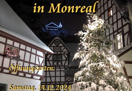 Plakat Uriger Adventsmarkt in Monreal, © Ingo Becker