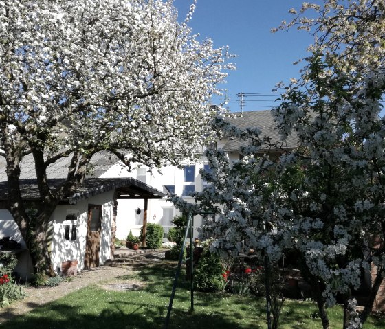 Gartenansicht Ferienwohnung, © Familie Marianne und Andreas Thul