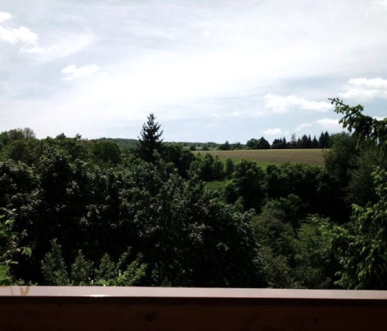 Blick vom Balkon, © Landgasthaus Rotbrust