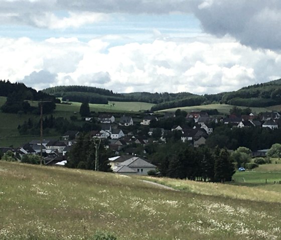 Blick auf Oberstadtfeld