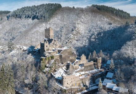 Niederburg Manderscheid im Winter, © Eifel Tourismus GmbH, Dominik Ketz