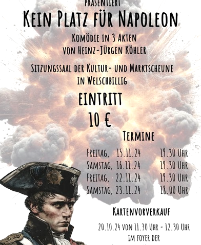 Kein Platz für Napoleon, © Theatergruppe SV Welschbillig