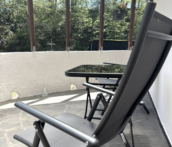 gemütliche Stunden auf der Veranda, © Ferienwohnung in der Stegwiese