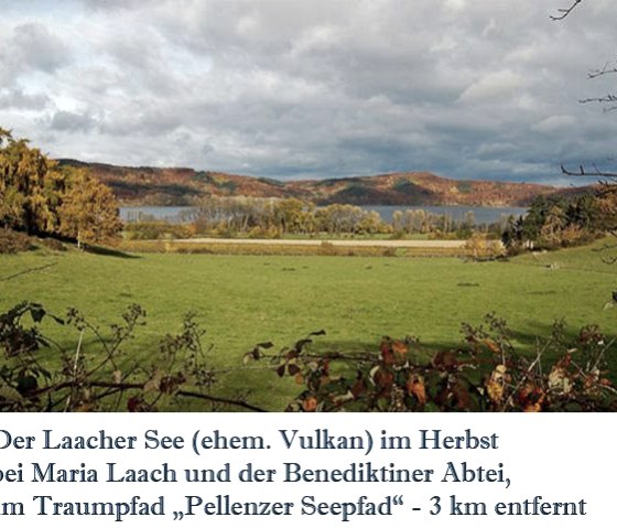 Laacher See Lake and Abbey Maria Laach - in 3 km distance, © A. Rüber