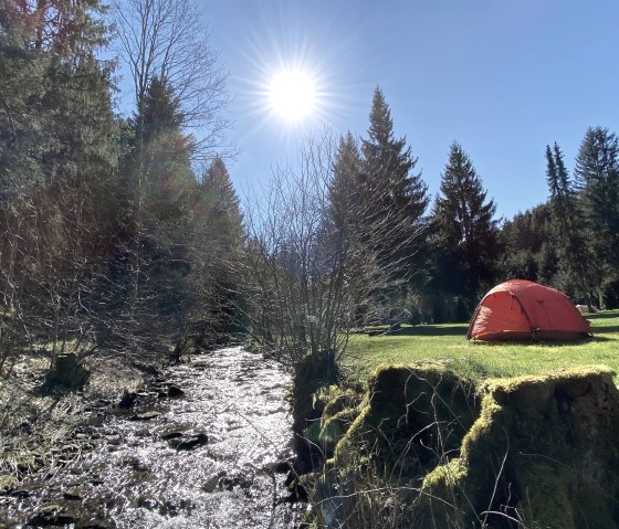 Natuurcamping op de Oberprether Mühle, © Oberprether Mühle UG