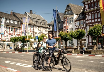 Radfahren auf  dem Ahr-Radweg in Adenau, © Eifel Tourismus GmbH, Dominik Ketz