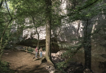 Wandern in der Wolfsschlucht, © Kappest/Vulkanregion Laacher See