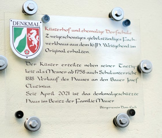 denkmalgeschützt, © Nordeifel Tourismus GmbH & Ferienhaus Das Dömchen