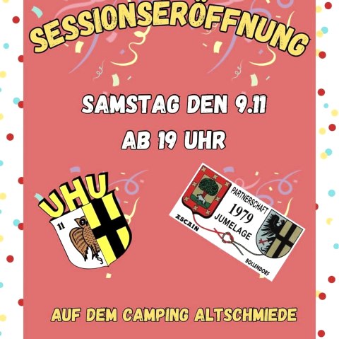 Sessionseröffnung der KG UHU, © KG UHU Bollendorf