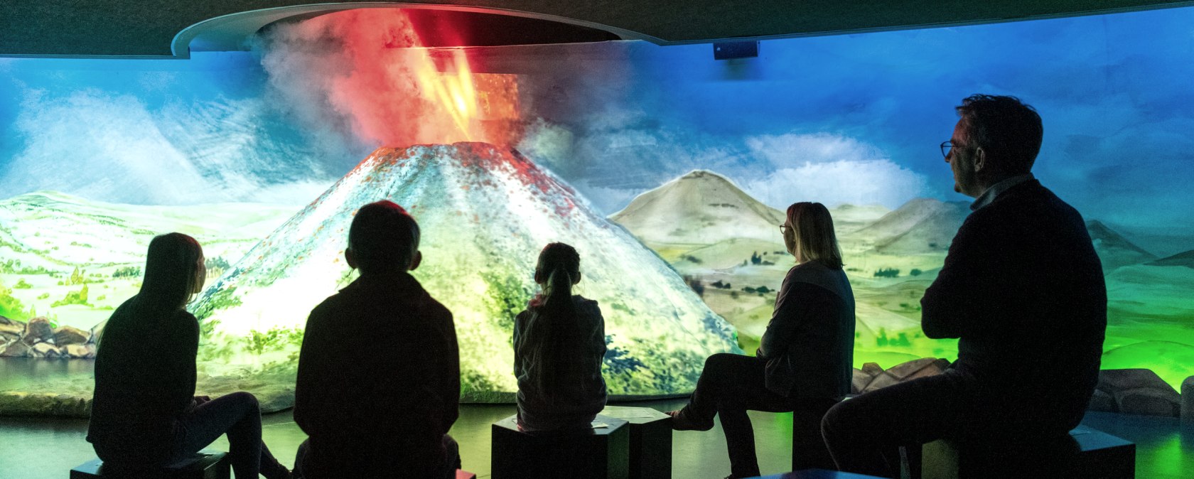 Lava-Dome, multimedialer Vulkanausbruch, © Eifel Tourismus GmbH, D. Ketz