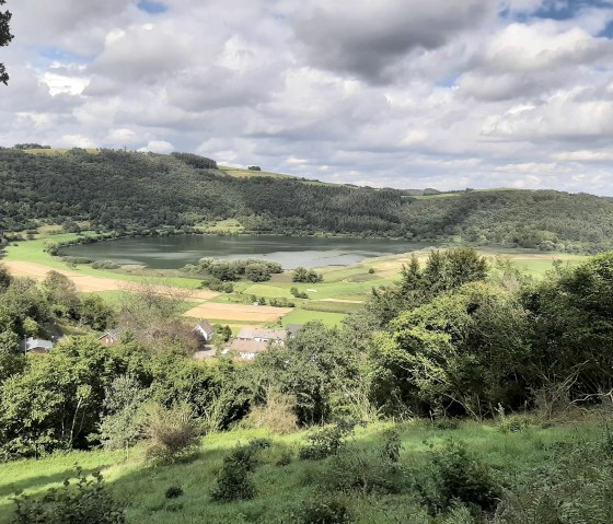 Le Meerfelder Maar vu d'en haut, © GesundLand Vulkaneifel GmbH