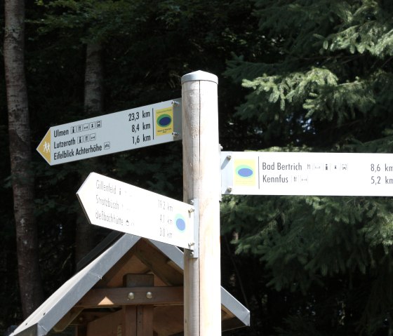 Beschilderung der Wanderwege Lutzerath, © GesundLand VulkaneifelGmbH