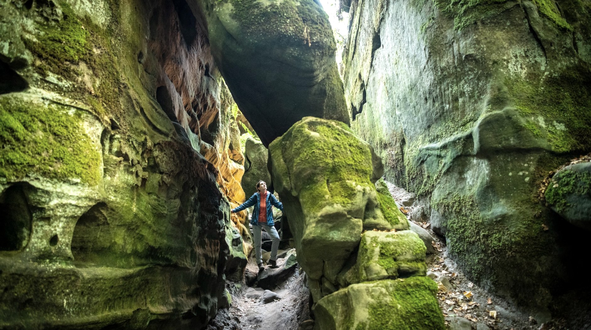 Begegnung mit dem Felsenreich in der Teufelsschlucht/Eifel, © Eifel Tourismus GmbH, D. Ketz