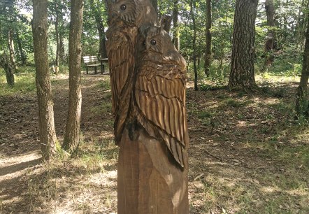 Holzfiguren am Rastplatz der Tiere, © GesundLand Vulkaneifel GmbH