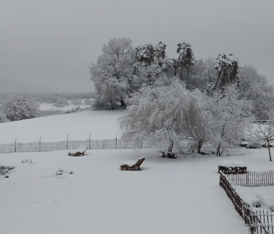 Winter Gartenansicht