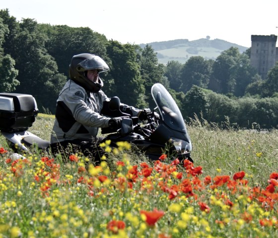 Motorradtouren Eifel im Frühling: Bei der Kasselburg, © RoadConcept