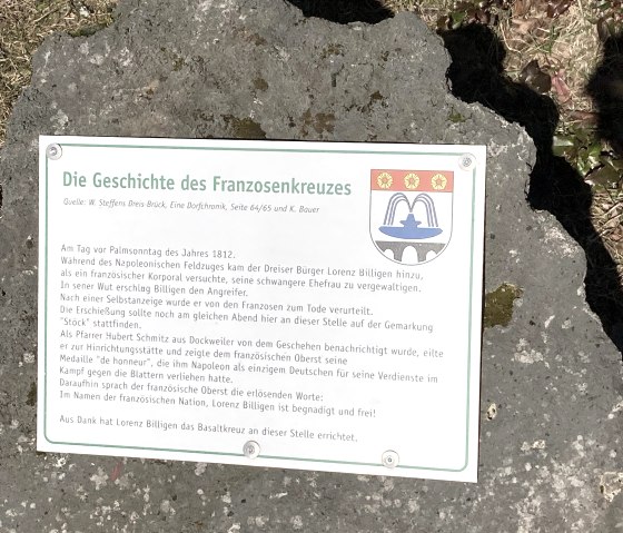 Geschichte Franzosenkreuz, © GesundLand Vulkaneifel