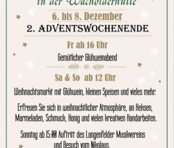 Weihnachtsmarkt in der Wacholderhütte, © Wacholderhütte