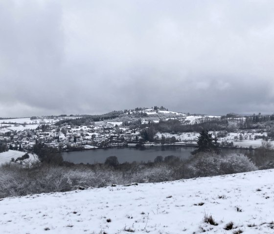 Schalkenmehrener Maar im Winter