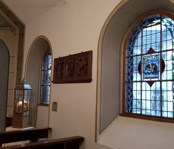 Innenraum der Kapelle, © Foto: Svenja Schulze-Entrup, Quelle: Touristik-Büro Vordereifel